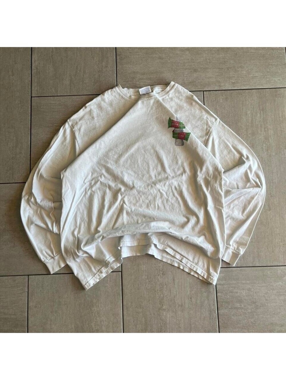 Hanes Coca-Cola Polar Bear Holiday Long Sleeve Graphic Tee White XL